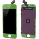 Ecran de remplacement complet iPhone 5 : LCD + dalle tactile + Cadre couleur vert