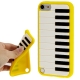 Coque Piano en silicone souple iPod Touch 5g couleur jaune