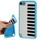 Coque Piano en silicone souple iPod Touch 5g couleur bleu