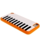 Coque Piano en silicone souple iPod Touch 5g couleur orange