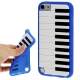 Coque Piano en silicone souple iPod Touch 5g couleur bleu