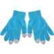 Gants écran tactile couleur bleu