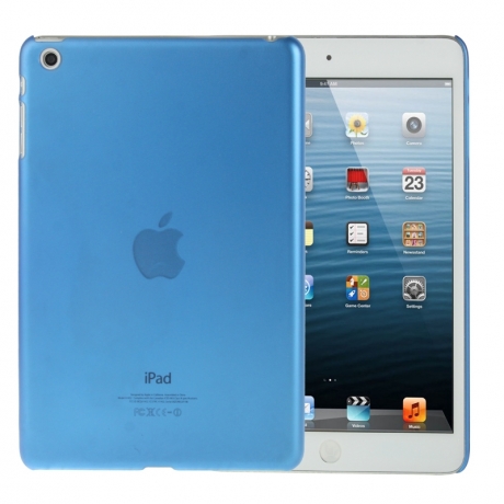Coque iPad mini transparente couleur bleu