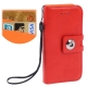 Etui en cuir avec porte-cartes iPhone 5 couleur rouge