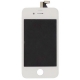 écran complet + vitre tactile iPhone 4/4S couleur blanc