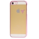 Coque iPhone 5/5S transparente oiseau couleur rose