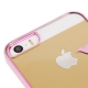 Coque iPhone 5/5S transparente oiseau couleur rose