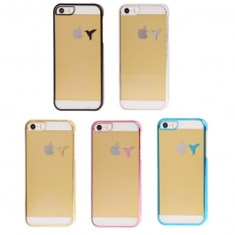 Coque iPhone 5/5S transparente oiseau couleur rose