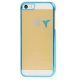 Coque iPhone 5/5S transparente oiseau couleur bleu