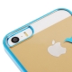 Coque iPhone 5/5S transparente oiseau couleur bleu