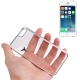 Coque iPhone 5/5S transparente oiseau couleur argent