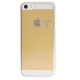 Coque iPhone 5/5S transparente oiseau couleur argent
