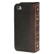 Housse en cuir design livre iPhone 5/5S couleur noir