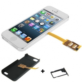 Coque Double Carte Nano-Sim iPhone 5