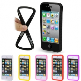 Bumper de protection en silicone pour iPhone 5 (couleur au choix)