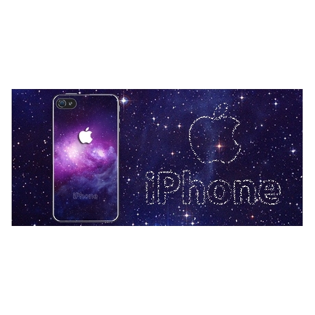 Coque iPhone 5 et 5S Galaxy logo Apple