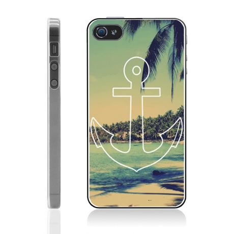 Coque iPhone 4 et 4S Encre Marine
