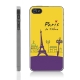 Coque iPhone 5 et 5S Paris Je t'aime couleur : jaune