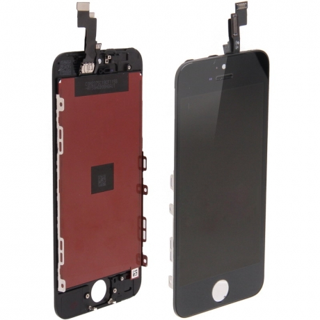 Ecran de remplacement complet iPhone 5S : LCD + dalle tactile + Cadre. couleur noir