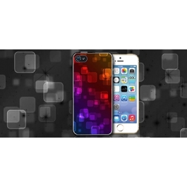 Coque iPhone 4 et 4S Carrés Multicolores