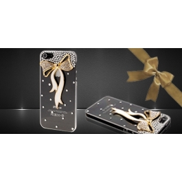 Coque iPhone 5 et 5S Strass Noeud