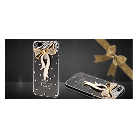 Coque iPhone 5 et 5S Strass Noeud