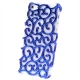 Coque iPhone 5 et 5s Arabesque couleur bleu